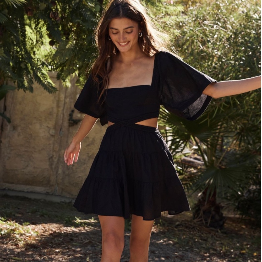 Free People Cross of Sunlight Mini Dress